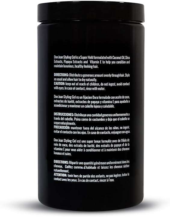 Don Juan Hair Styling Gel | Strong Hold | Non-flaking Formula | Summer Sea Breeze Scent, 32oz - Image 2