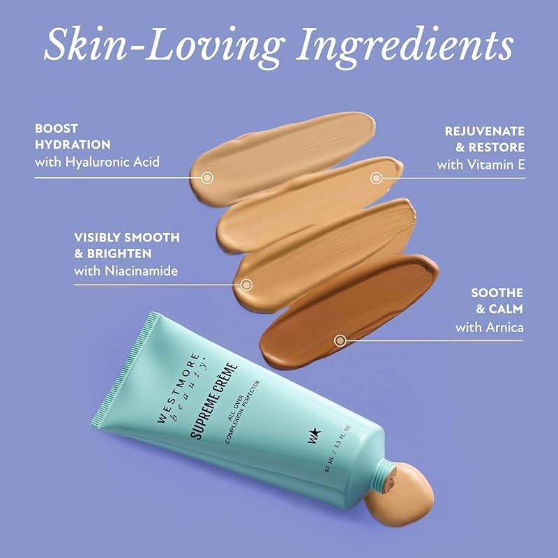 Westmore Beauty Supreme Creme All-Over Complexion Perfector – Long-Lasting CC Cream Foundation - Waterproof & Transfer-Resistant Skin Tint - 3.3 Oz (Light) - Image 5