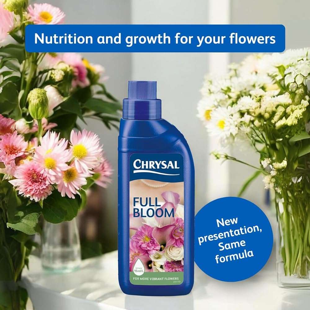 Chrysal Full Bloom Liquid Flower Food - Clear, Concentrated for Flower Arrangements & Bouquets - Mix with Water - Ideal Florist Supplies & at-Home Use - 500mL Bottle (500ml) (2 Pack) - Image 3