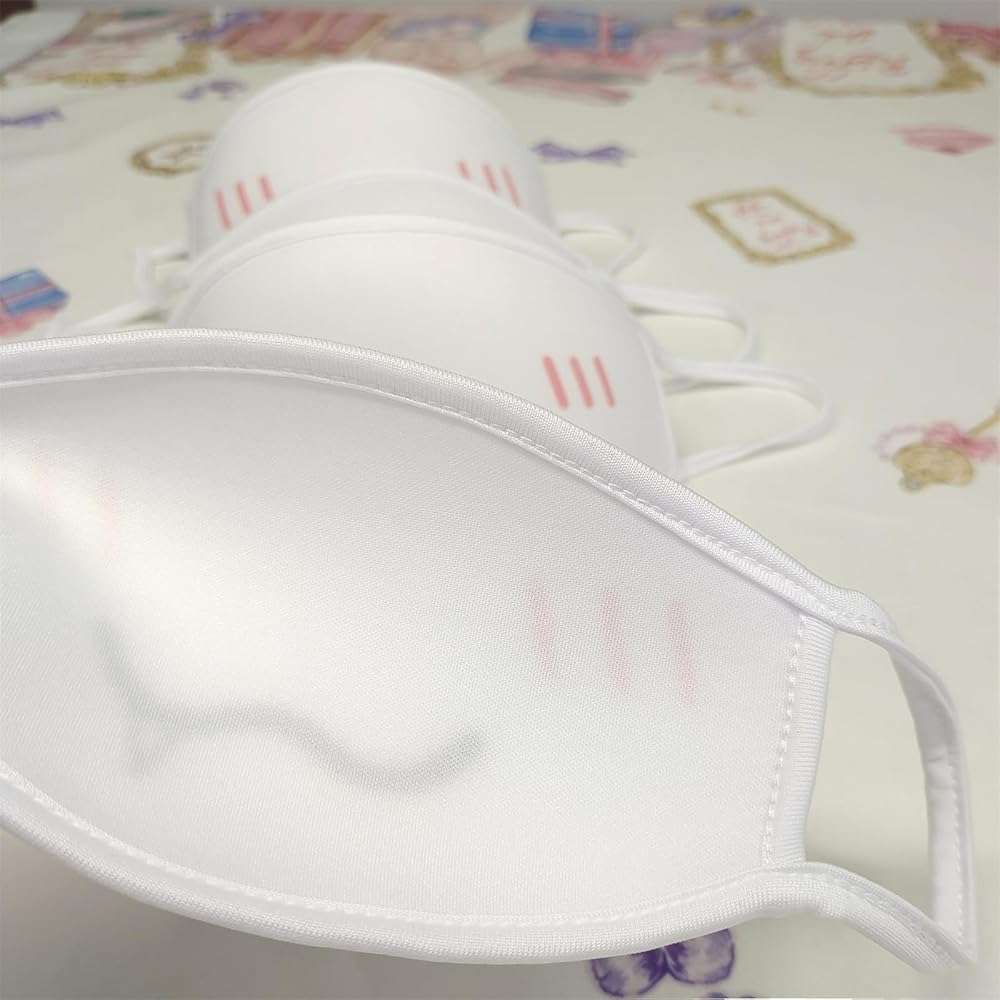 Jilneed Kawaii Face Mask Women Reusable Japanese Cartoon Cat Face Mouth Mask Halloween Cosplay Goth Washable Cloth Masks - Image 6