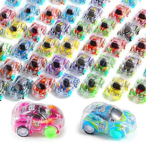 Benzem 50 Pcs Mini Pull Back Cars Set, Pull Back Racing Vehicles for Kids Toddlers, Bulk Toys Party Favors Treasure Box, Classroom Prizes, Pinata Fillers,Goodie Bag Stuffers for Boys Girls - Image 1