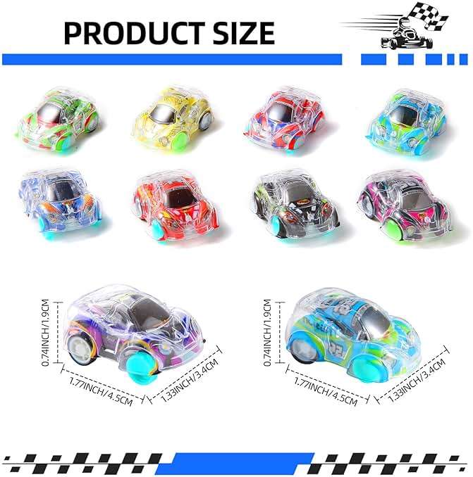Benzem 50 Pcs Mini Pull Back Cars Set, Pull Back Racing Vehicles for Kids Toddlers, Bulk Toys Party Favors Treasure Box, Classroom Prizes, Pinata Fillers,Goodie Bag Stuffers for Boys Girls - Image 3