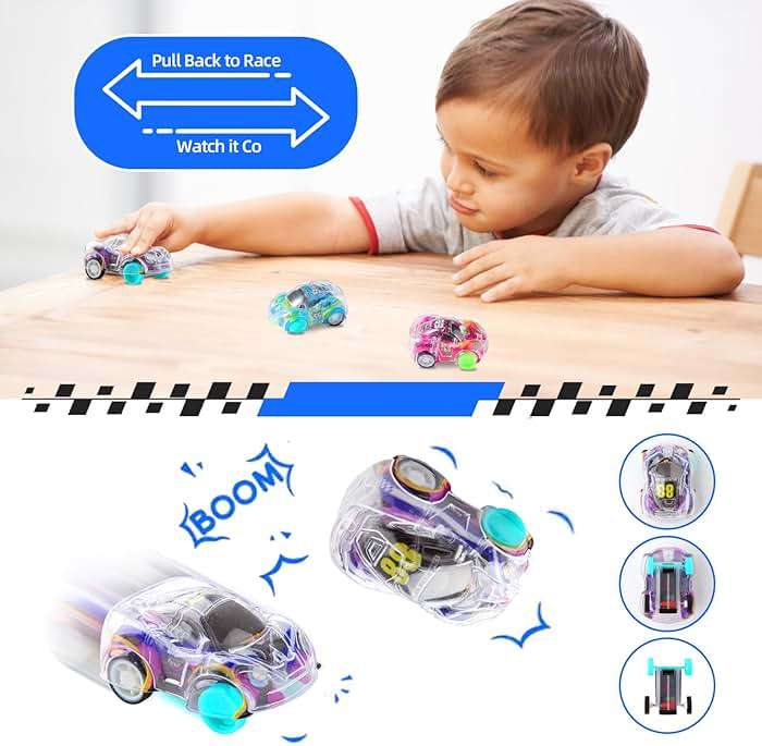 Benzem 50 Pcs Mini Pull Back Cars Set, Pull Back Racing Vehicles for Kids Toddlers, Bulk Toys Party Favors Treasure Box, Classroom Prizes, Pinata Fillers,Goodie Bag Stuffers for Boys Girls - Image 5