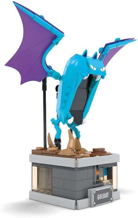 MEGA Pokémon Building Toys Set Mini Motion Golbat with 313 Pieces, Wing Flapping Motion, 5 Inches Tall, for Adult Collectors - Image 4