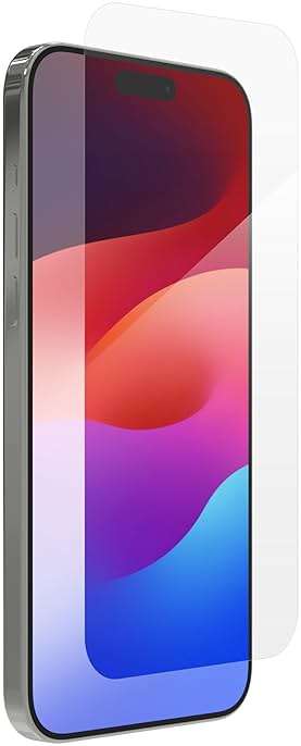 ZAGG Glass+ Screen Protector for iPhone 15 Pro Max - 3X Stronger with Reinforced Edges, Scratch & Smudge-Resistant Surface, InvisibleShield, Easy to Install - Image 1