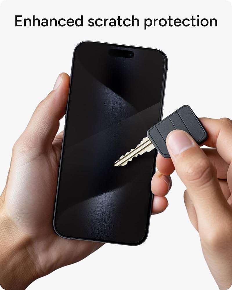 ZAGG InvisibleShield Glass Elite Privacy 360 iPhone 15 Pro Max Screen Protector - 5X Stronger with Reinforced Edges, 4-Way Privacy Filter, Scratch & Smudge-Resistant Surface, Easy to Install - Image 4