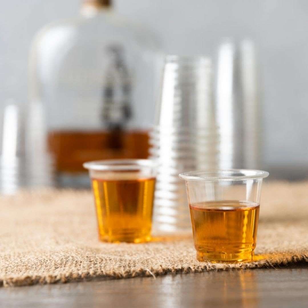 Blue Sky 2 Oz Clear PET Cups - 40 Count, Durable Plastic Shot Cups for Parties and Events - Image 2
