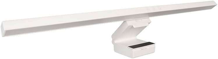 Computer Monitor Lamp, LED Screen Light Bar for Eye Caring, Stepless Dimmable, Touch Control, Office Monitor Light (White) - Image 1