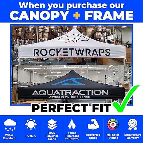 Custom Canopy Tent with Logo - 10x10 10x15 10x20 (Canopy Tent, 10x10) - Image 2