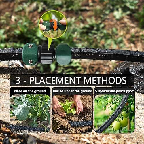 Holldoor Soaker Hose 25 ft 2-Pack, Flat Soaker Hose 50 ft for Garden Watering, Lightweight Drip Irrigation Hoses 50 ft for Soaking, Double Layer Sprinkler Watering Hose (25 ftx2) - Image 4