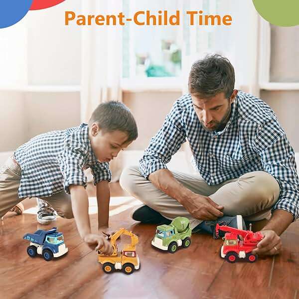 Olbyefly Construction Toys for 2 3 4 5 Years Old Boys Girls Kids Toddlers, Sandbox Excavator Toy Construction Truck Toys Vehicles Dump Crane Cement Mixer Truck, Christmas Birthday Gifts - Image 7