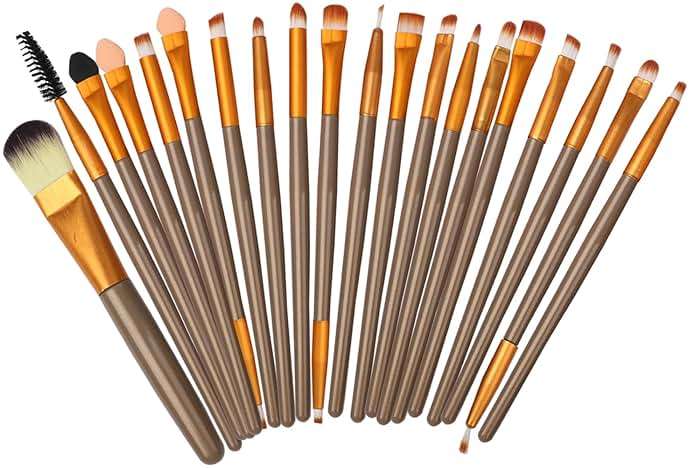 MTDXILTAI All in One Makeup Kit for Makeup storage bag 2X14 Colors Eyeshadow Palette Liquid Foundation Eyeliner Pencils Contouring Stick Lip Gloss 20Pcs Make up Brushes For Women Girls Teens (Black) - Image 8