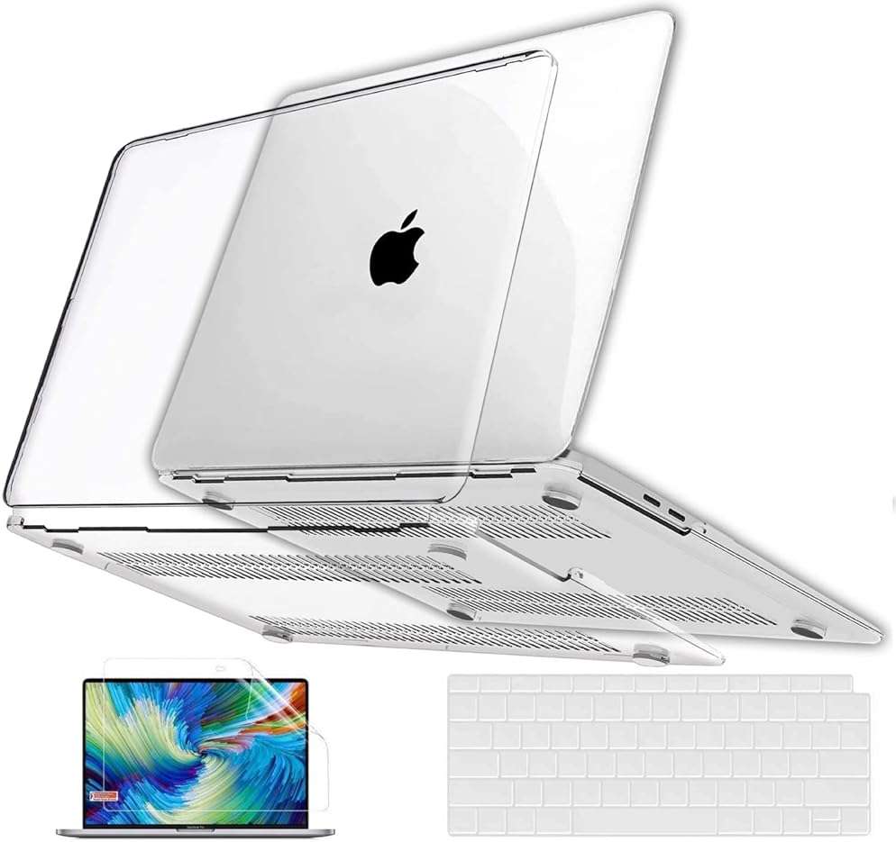 GVTECH Case for MacBook Air 15 inch, Crystal Clear Case 2026 2025 2024 2023 M5 A3448 M4 A3241 M3 A3114 M2 A2941 Chip with Liquid Retina Display, Plastic Hard Shell, Keyboard Cover, Screen Protector - Image 1