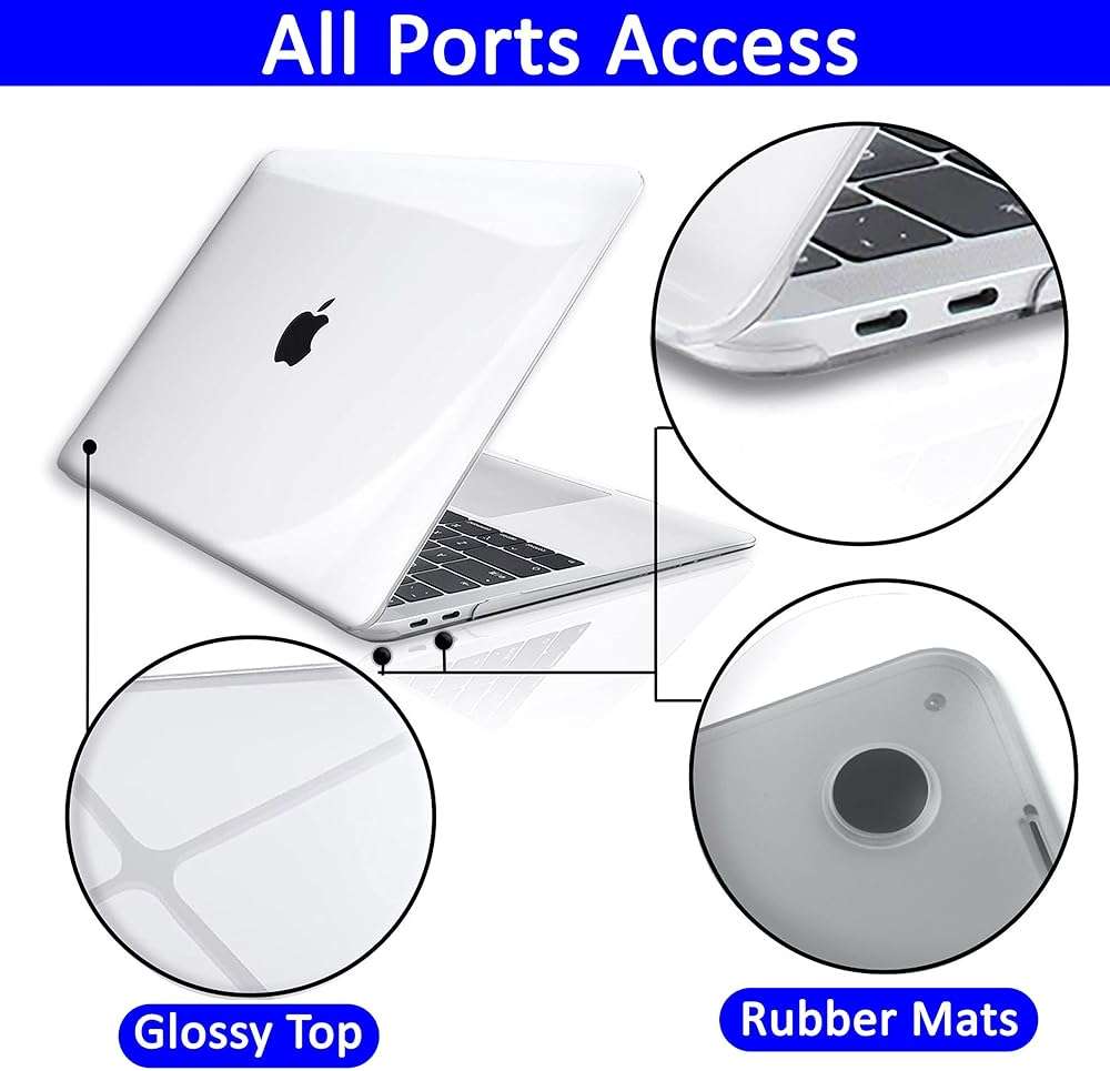 GVTECH Case for MacBook Air 15 inch, Crystal Clear Case 2026 2025 2024 2023 M5 A3448 M4 A3241 M3 A3114 M2 A2941 Chip with Liquid Retina Display, Plastic Hard Shell, Keyboard Cover, Screen Protector - Image 7