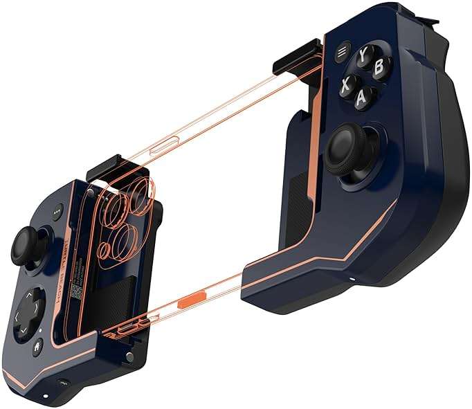 Turtle Beach Atom Mobile Game Controller with Bluetooth for Cloud Gaming on iPhone with Compact Shape, Console Style Controls & Low Latency Bluetooth – Cobalt Blue - Image 2