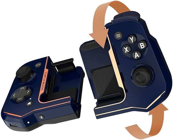 Turtle Beach Atom Mobile Game Controller with Bluetooth for Cloud Gaming on iPhone with Compact Shape, Console Style Controls & Low Latency Bluetooth – Cobalt Blue - Image 5