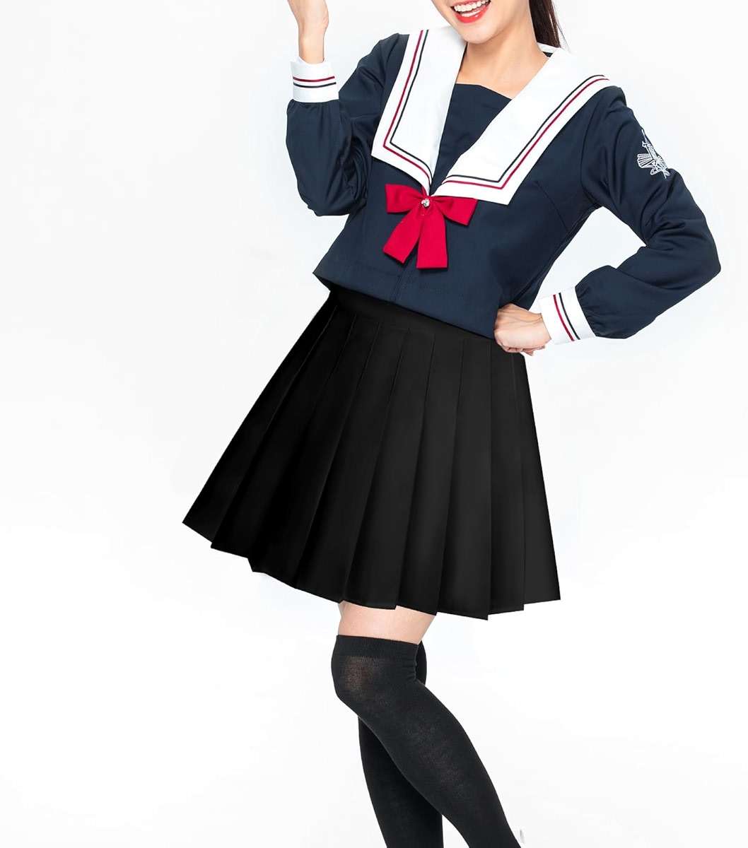 Rbenxia Womens Girl High Waisted Pleated Skirt A-Line Mini Skirt School Uniform Skater Tennis Skirts with Lining Shorts - Image 4
