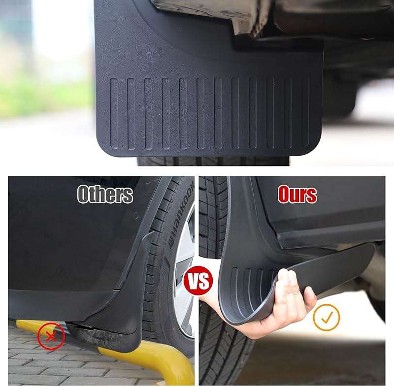 Mabett Mud Flaps for Ford Maverick 2026 2022-2025 Accessories, Flexible Material, All-Weather Fender Front & Rear Mud Guards Splash 4PCS（Not Fit Lobo Model） - Image 2