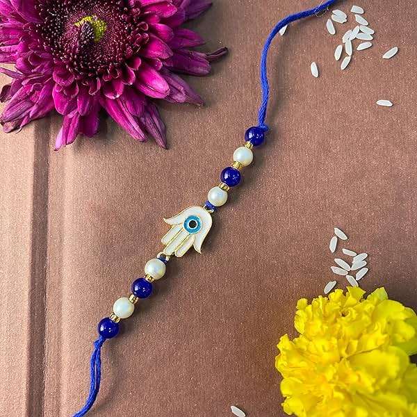 I Jewels Rakhi + Lumba Combo – Traditional RakshaBandhan Set For (Men & Women) - Image 2