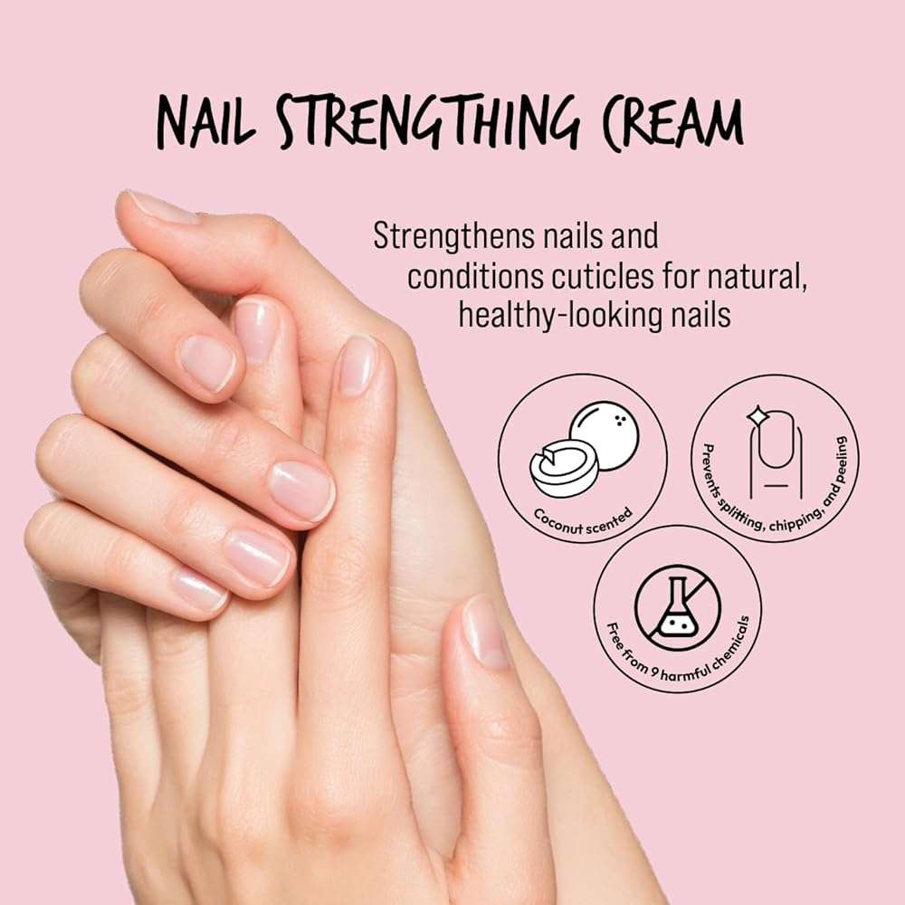 Kiss New York Nail Strengthening Cream with Coconut Oil, Nail Growth & Conditioning Cream Nail Treatment, Made in Korea - Image 2