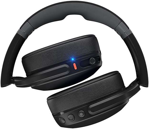 Skullcandy Crusher Evo Wireless Bluetooth Headphones with Extra USB-C Charging Cable, Multi-Sensory Bass, Noise Isolating Over-Ear Fit, 40 Hours Battery, Microphone for iPhone Android - True Black - Image 10