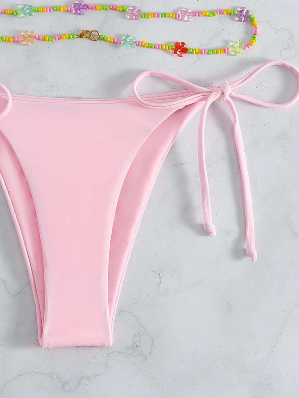 SHENHE Women's 2 Piece Sexy Bikini Sets Halter Tie Side Triangle Swimsuits - Image 6