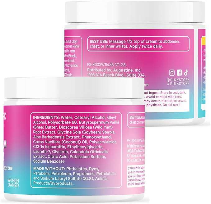 Pink Stork Wild Yam Cream for Hormone Balance | Doctor-Formulated | Topical Alternative to Supplements for Women | PMS, Fertility, Perimenopause, Menopause Support - Unscented, 4 oz, 1 Month Supply - Image 7
