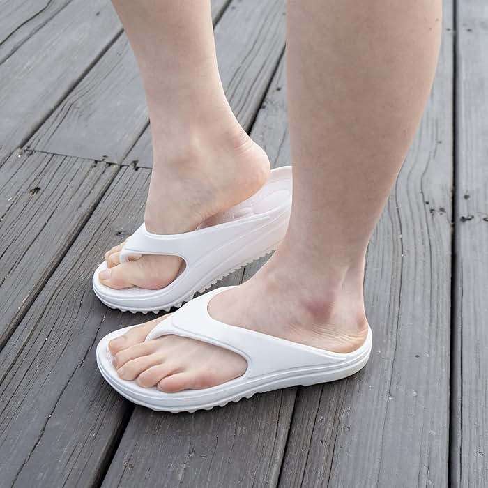 Oudizz Orthopedic Sandals Flip Flops for Women Arch Support Pillow Soft Recovery Thong Sandals Spa Summer Beach Cloud Slides - Image 6