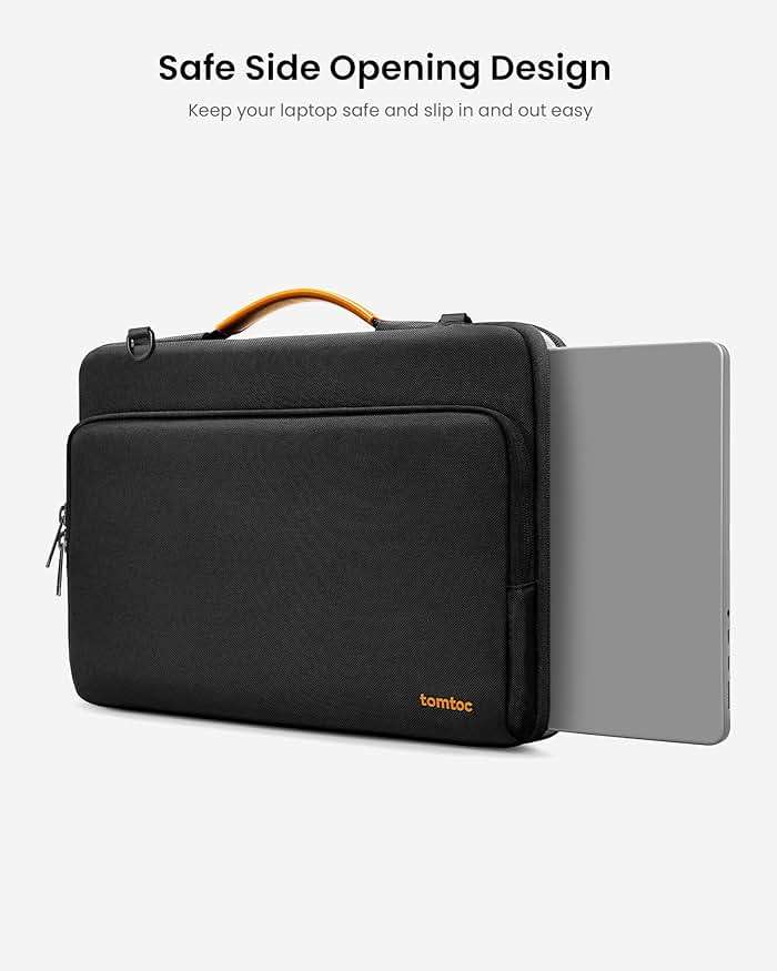 tomtoc 360 Protective Laptop Shoulder Bag for 15-inch 2026 MacBook Air M5 A3448, M4/M3/M2 A3241 A3114 A2941, 15" Dell XPS & Microsoft Surface Laptop 7/6/5, Water-Resistant Laptop Accessory Sleeve Case - Image 6