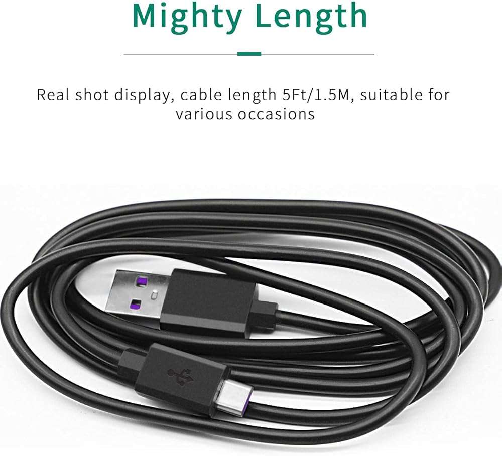 JMDDS USB-C to USB-A Charging Cable for TOZO HT2 HA1 T6 T10 A1 T12 A3 A2 OpenEgo O2 NC2 NC3 NC7 NC9 Earbuds, W1 W3 Wireless Charger, PA2 PA1 PE1 Speaker, All USB C Phone Tablet, Headphone Earbuds - Image 6