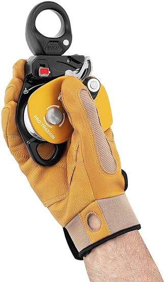 Petzl, PRO Traxion, Progress Capture Pulley with Swivel, Yellow - Image 3