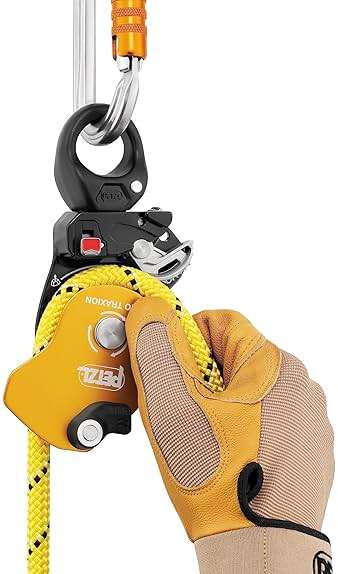 Petzl, PRO Traxion, Progress Capture Pulley with Swivel, Yellow - Image 4