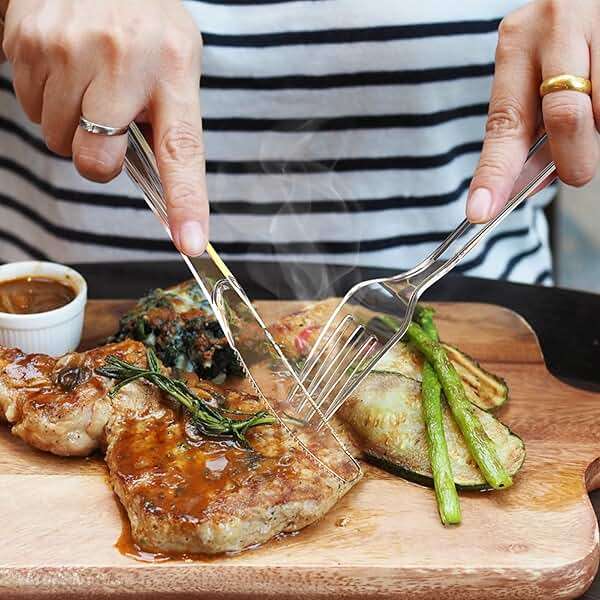 Dealusy 360 Count Extra Heavy Duty Clear Plastic Knives Disposable, BPA-Free, Heat Resistant, Solid and Durable Disposable Knives Bulk, Premium Plastic Knives heavy duty for Party Supply - Image 2