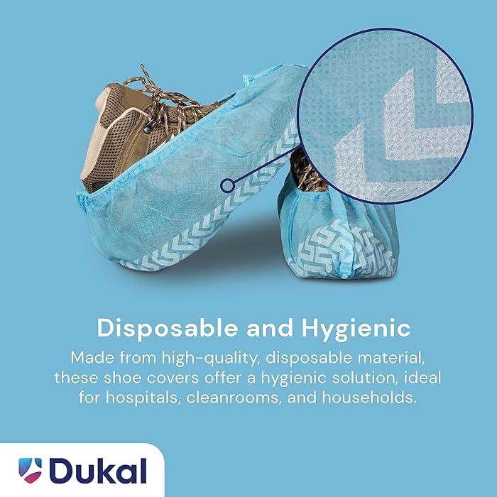 Dukal Non-Skid Shoe Covers, Bag of 100 (50 Pairs) - Image 4