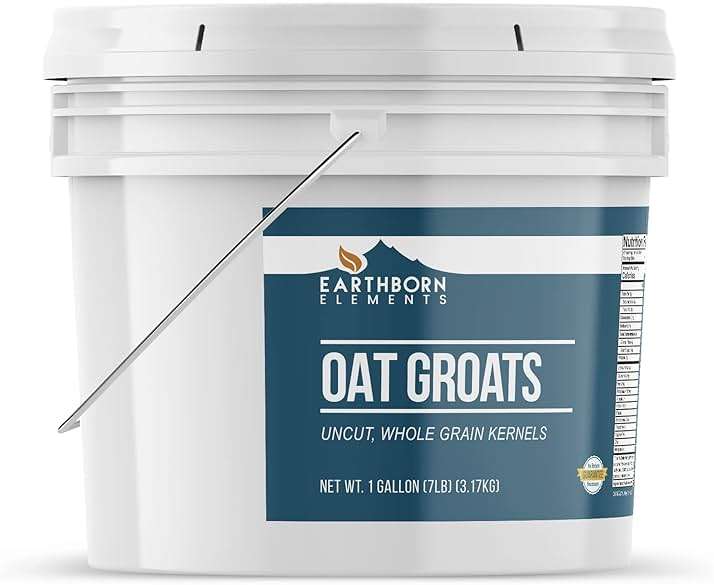 Earthborn Elements Quick Oats and Oat Groats Bundle, 1 Gallon Bucket Each, Fiber, Breakfasts - Image 7