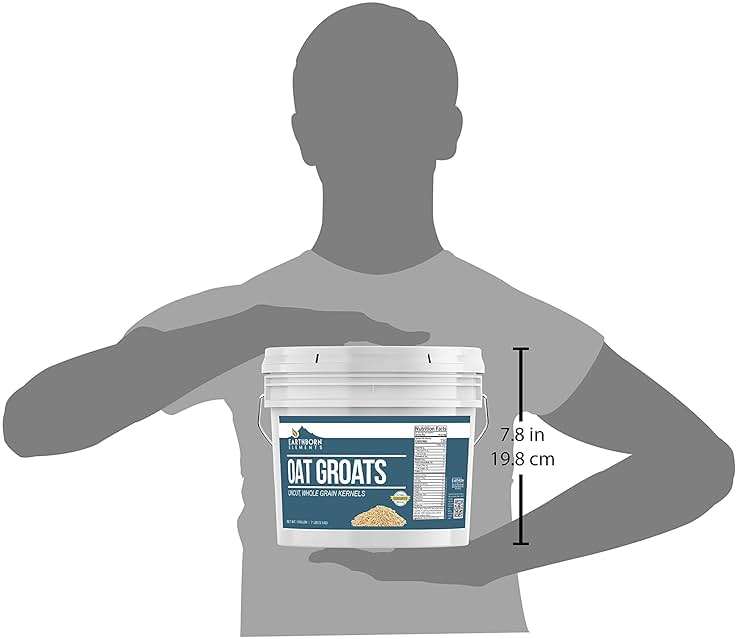Earthborn Elements Quick Oats and Oat Groats Bundle, 1 Gallon Bucket Each, Fiber, Breakfasts - Image 8