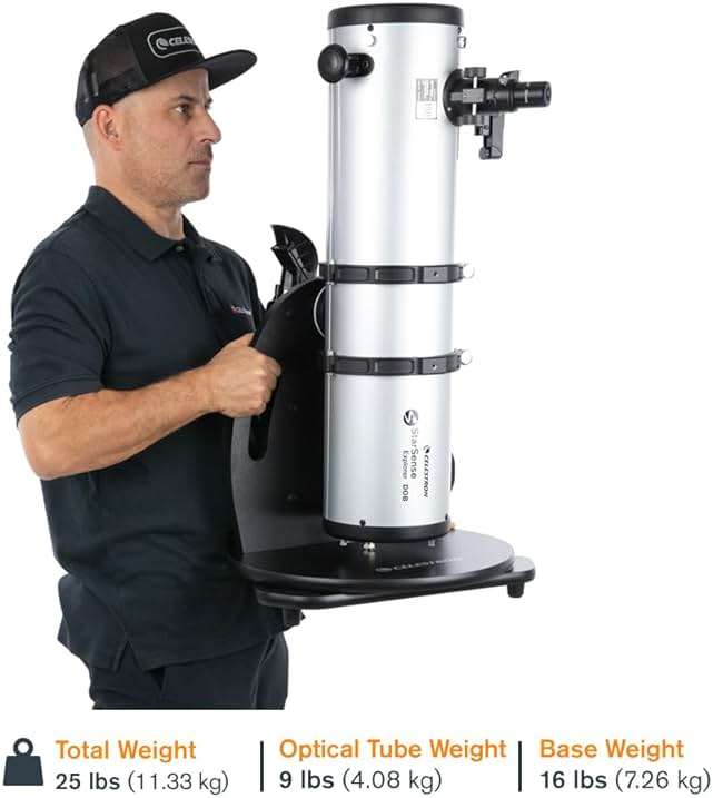 Celestron StarSense Explorer 150AZ App-Enabled Telescope – 150mm Tabletop Dobsonian with Smartphone Dock & StarSense App – iPhone & Android Compatible – Easy-to-Use for Beginners - Image 12