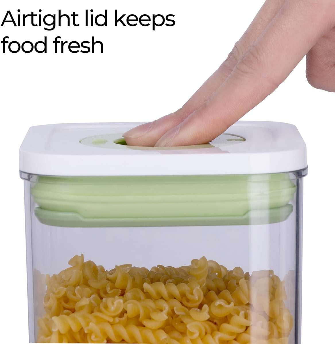 linoroso Pop Airtight Food Storage Containers with Time Recording Lids, BPA-Free Stackable Plastic Storage Containers Set of 4, Dry Cereal Container Set for Pantry Countertop Fridge Organization - Image 4