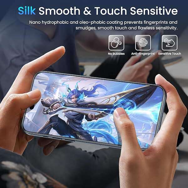 Fotbor [3+3 Pack for iPhone 15 Pro Privacy Screen Protector & Camera Lens Protector, Privacy Screen iPhone 15 Pro, Anti Spy Private Tempered Glass Easy Installation Kit 6.1 Inch Accessories - Image 7