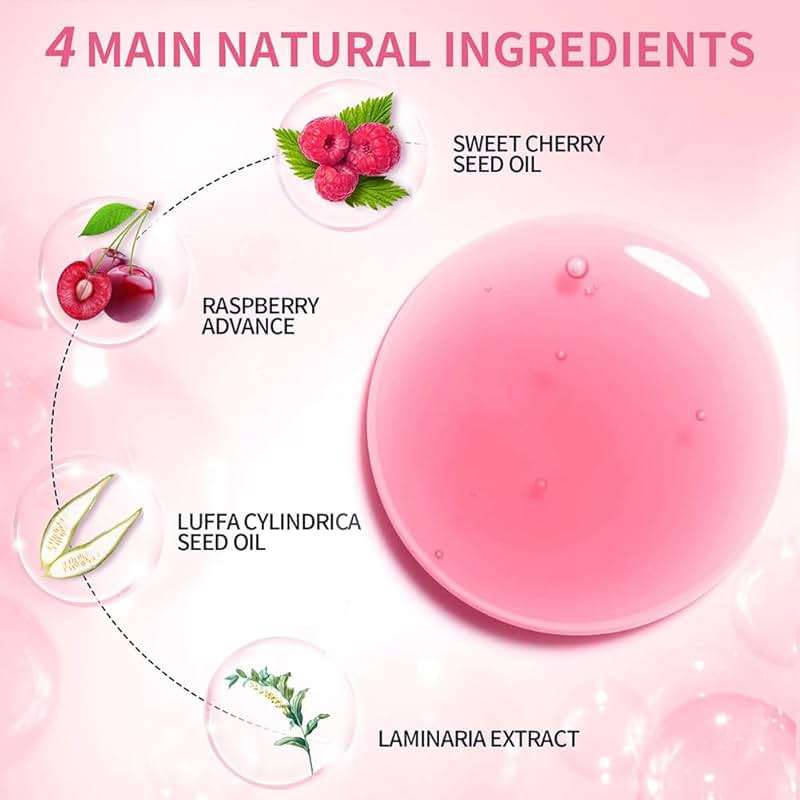 GECOMO Hydrating Lip Glow Oil, Moisturizing Lip Glow Oil, Nourishing Glossy Transparent Lip Oil, Plumping Lip Oil, Lip Balm, Non-sticky Tinted Toot Lip Balm for Lip Care (CHERRY) 0.2 OZ - Image 5