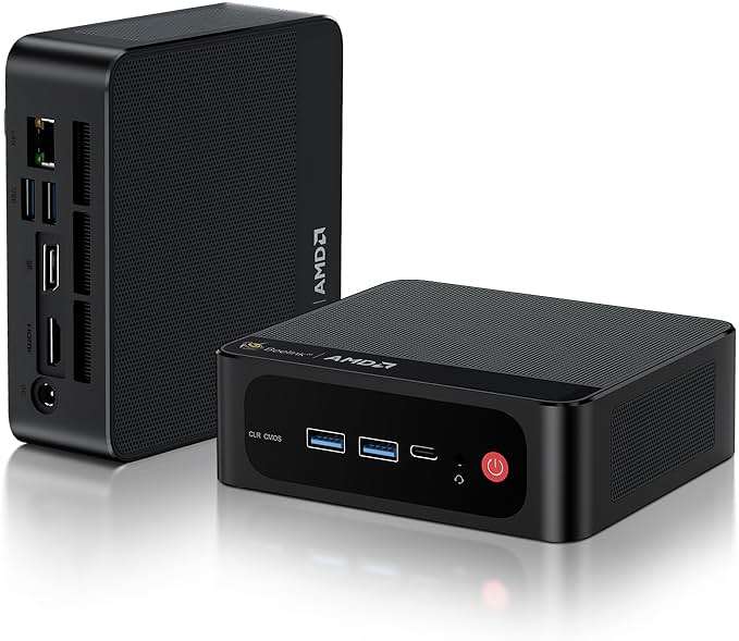 Beelink SER5 Max Mini PC, AMD Ryzen 7 7735HS(up to 4.75GHz) 8C/16T, Mini Computer 24GB LPDDR5 RAM 1TB NVMe PCIe 4.0 SSD, Mini Desktop Computer 4K@144Hz Triple Screen Display WiFi6/BT5.2/WOL/W-11 Pro - Image 1
