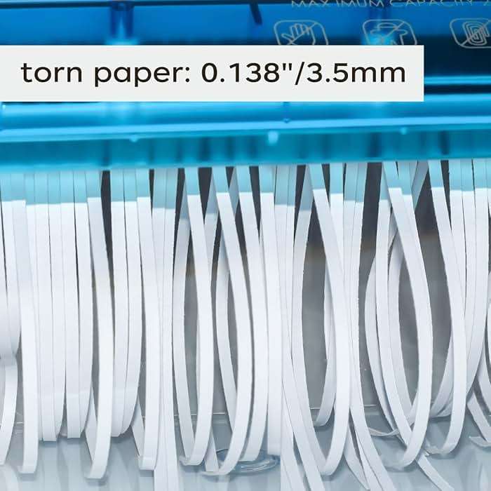 JIKIOU Standard A4 Paper Hand Shredder Portable Paper Shredder Manual Shredder Documents Paper Cutting Tool Home Office Desktop Stationery Blue - Image 6