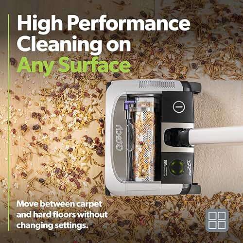 Gtech AirRAM Platinum Cordless Vacuum Cleaner - Includes Anti-Hair Wrap Brush Bar - Perfect for Carpet and Hardwood Floors - Rechargeable 22v Li-ion Battery - Lightweight (7 lbs.) - Image 6