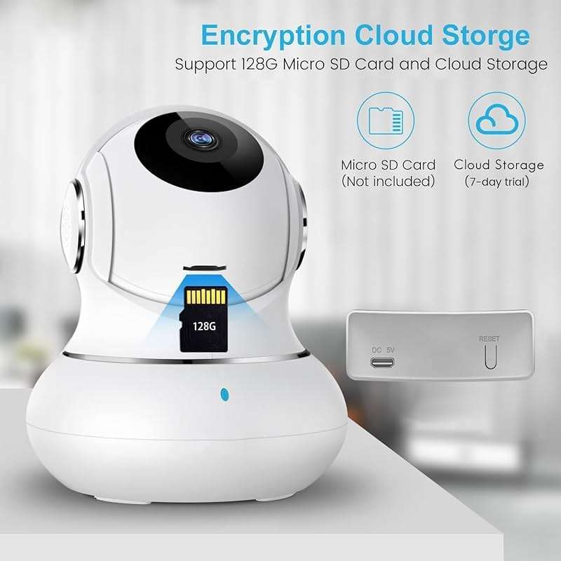 litokam 360 Cameras for Home Security 2K, 2 Pack Indoor Security Camera for Baby/Pet/Nanny with Night Vision, 2.4 GHz Smart WiFi Cam with Motion Detection & Two Way Audio - Image 8