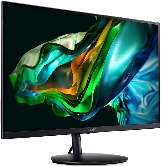 Acer SH242Y Ebmihx 23.8" FHD 1920x1080 Home Office Ultra-Thin IPS Computer Monitor AMD FreeSync 100Hz Zero Frame Height/Swivel/Tilt Adjustable Stand Built-in Speakers HDMI 1.4 & VGA Port - Image 11
