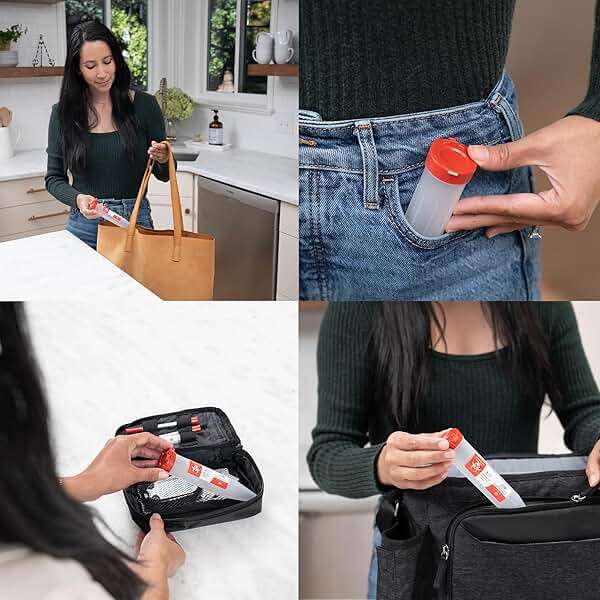 Sharps-Shuttle - Single Use Travel Sharps Container for Needles Syringes - Portable Small Sharp Containers with Locking Lid, Puncture Resistant Transportable Needle Disposal Containers 6 Pack - Image 9
