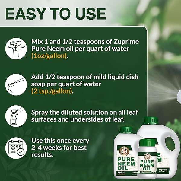 Nani's Pure Neem Oil for Plants Concentrate - Dilute for Use as Organic Neem Oil Spray for Plants, Outdoor & Indoor Use - 100% Cold Pressed - Horticultural Enhanced Plant Health & Shine Need (17 oz) - Image 4