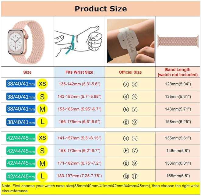 Braided Solo Loop for Apple Watch Band 40mm 42mm 41mm 38mm 44mm 46mm 45mm Ultra/3 2 49mm Men/Women,Stretchy Nylon Sport wristband Strap for iWatch Bands Series 11/10/9/8/7/6 5/4/3/SE 40 44 42 45 46 mm - Image 2
