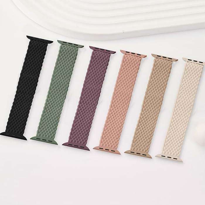 Braided Solo Loop for Apple Watch Band 40mm 42mm 41mm 38mm 44mm 46mm 45mm Ultra/3 2 49mm Men/Women,Stretchy Nylon Sport wristband Strap for iWatch Bands Series 11/10/9/8/7/6 5/4/3/SE 40 44 42 45 46 mm - Image 3