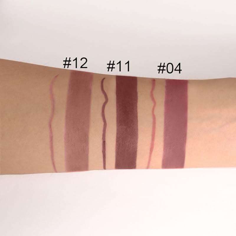 evpct 3Pcs Chestnut Nude Brown Matte Lip Liner and Lipstick Combo Set Kit for Women Antique Rose Magic Lipstick 24 Hours Original Lip Liner Makeup Stain Long Lasting Waterproof Smudge Proof labial - Image 5